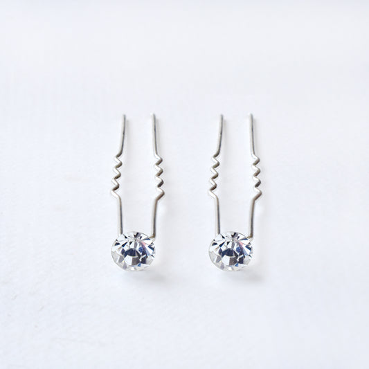 2 Pack single crystal hair pins - ABH1047