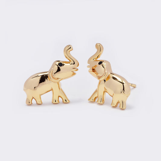 Premium gold plated elephant studs - PYE5676