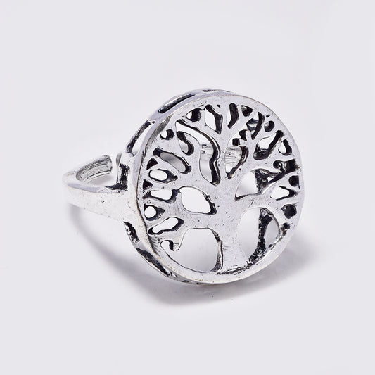 Brass tree of life free size ring - IFR629