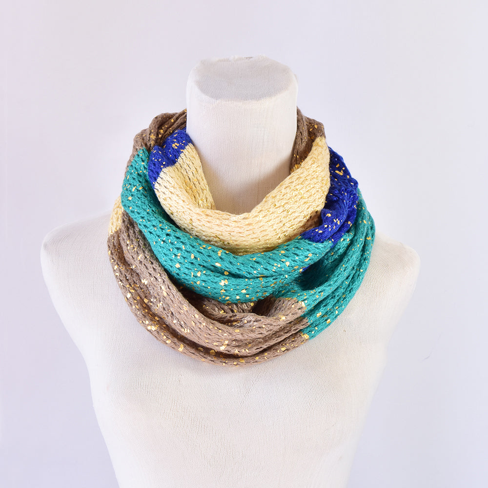 Multi colour knitted snood - LS3470