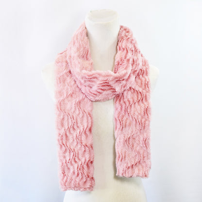 Faux fur zigzag scarf - LS6444