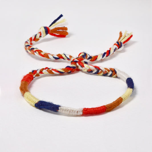 Fashion woven multi colour bracelet
