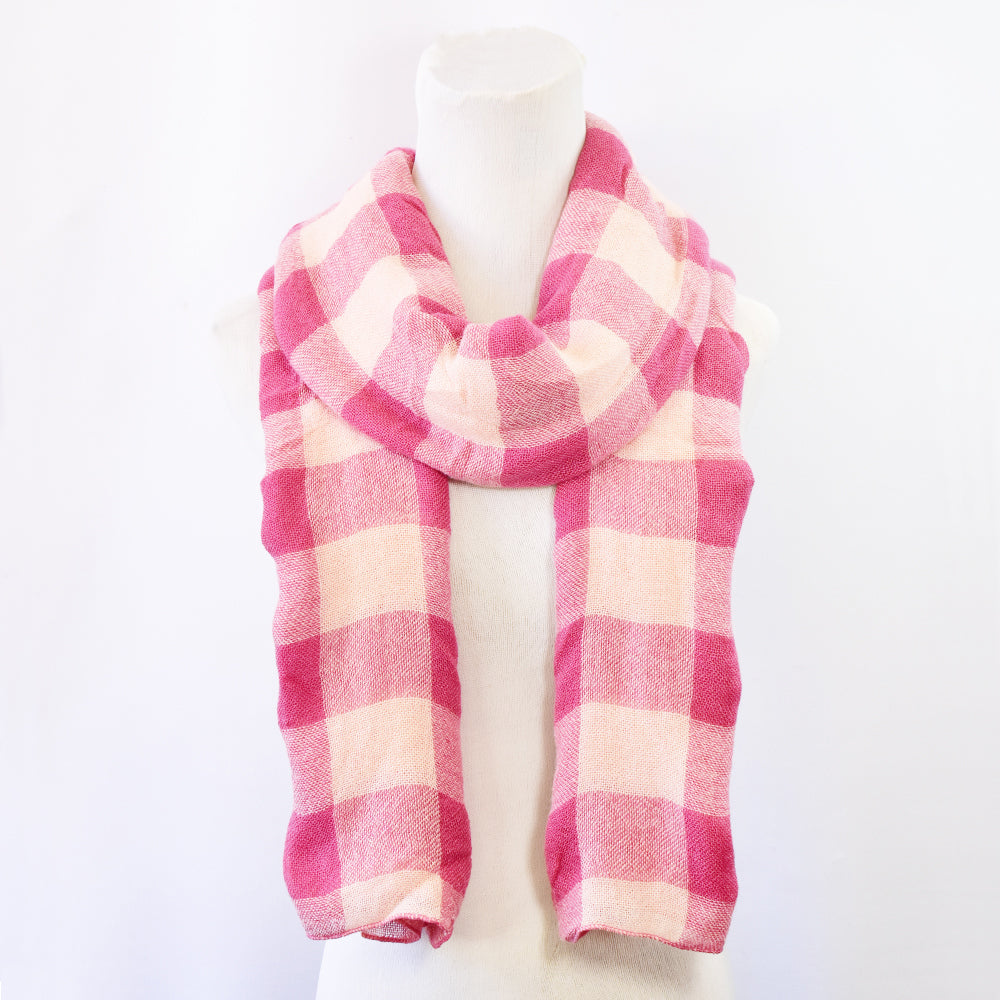 Checked winter scarf - NS549