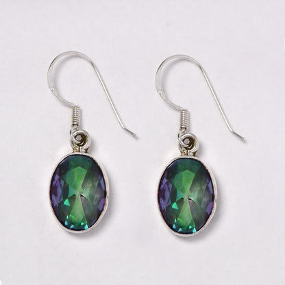 925 Silver gemstone 4g drop earrings