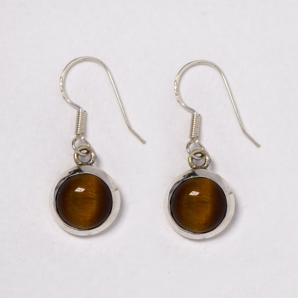925 Silver gemstone 4g drop earrings