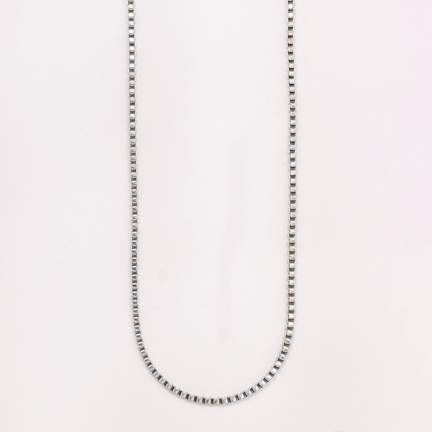 Stainless steel 3.5mm x 55cm box chain - SSGN372