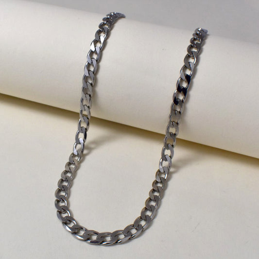 Stainless steel 6mm x 55cm curb chain - SSGN9485i