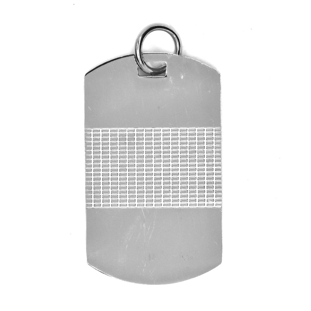 Stainless steel pattern section disc pendant - SSGP7466