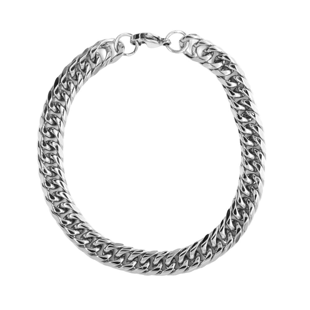 Stainless steel chunky  tight curb bracelet - SSMB2811