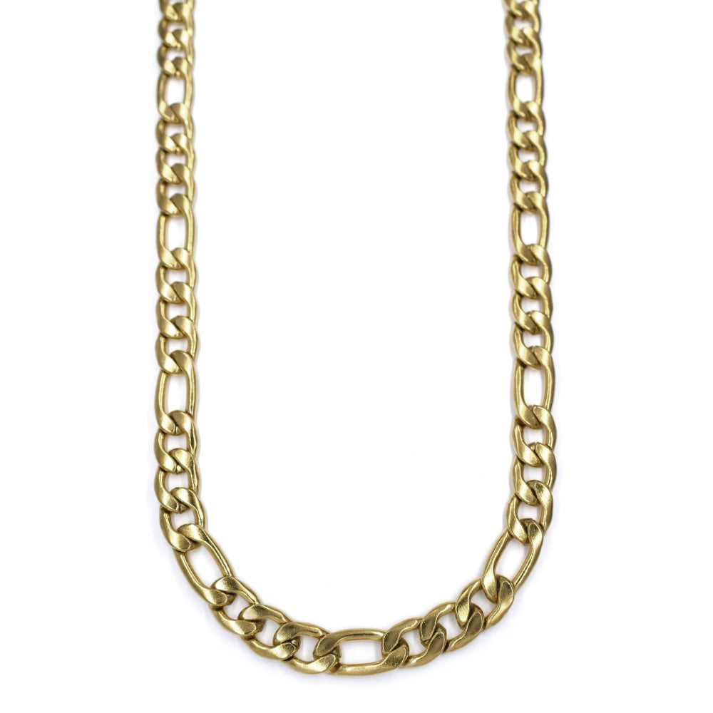 Stainless steel figaro 7mm x 60cm chain - SSMN2859