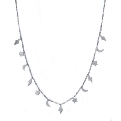 Stainless steel trinket choker necklace
