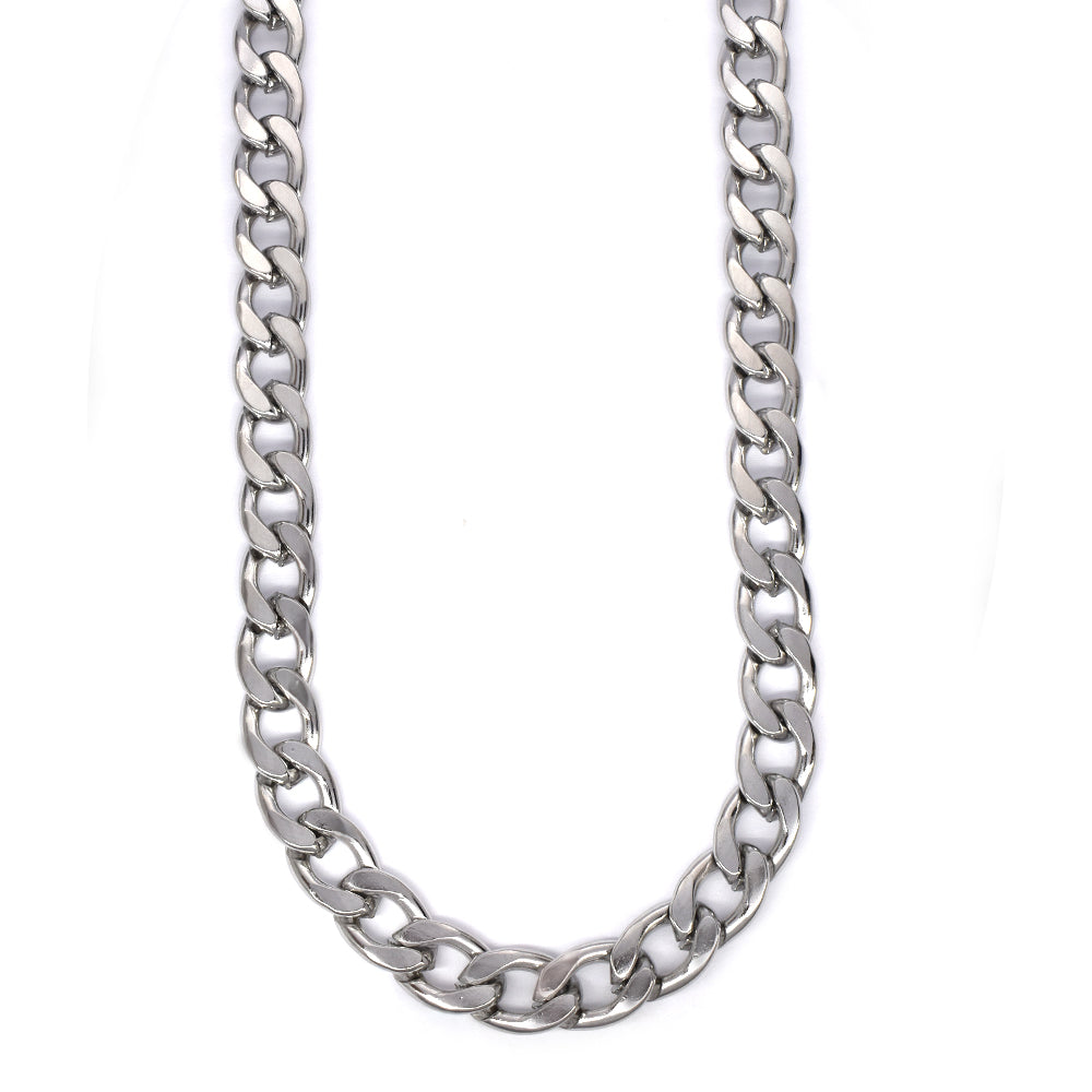 Stainless steel curb 9mm x 60cm chain - SSMN2958