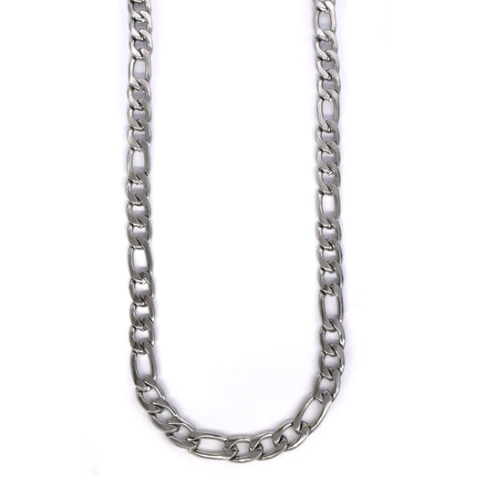 Stainless steel 6mm x 55cm figaro chain - SSVN7903