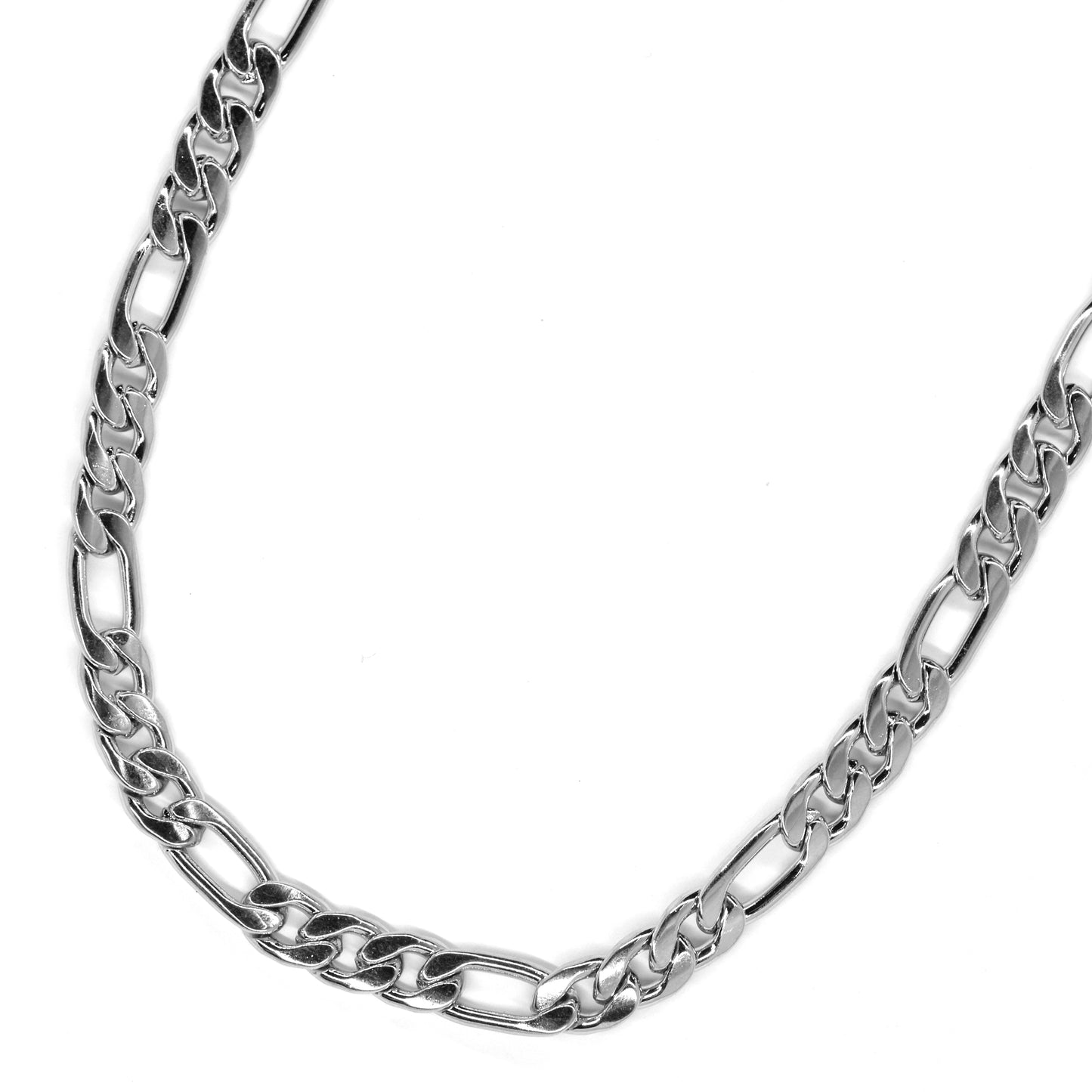 Stainless steel figaro 8mm x 55cm chain - SSVN7904