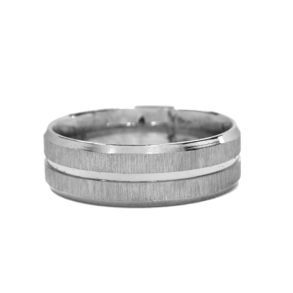 Stainless steel matt line ring