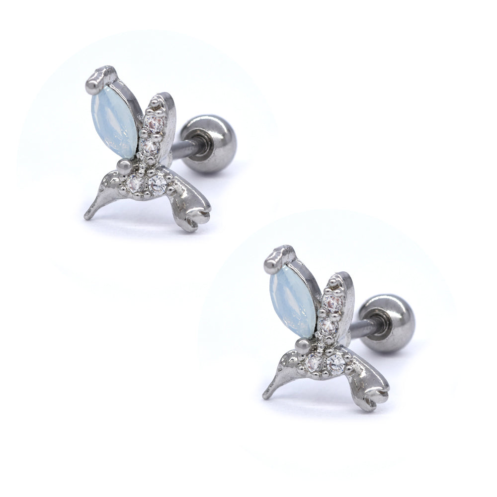 2 Pack Stainless steel bird ear piercing - SSYBJ4056