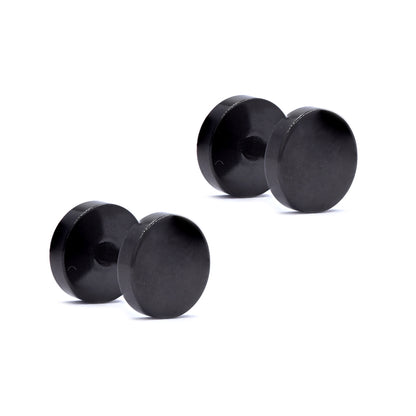 Stainless steel 8mm dumbbell earring - SSYE4671