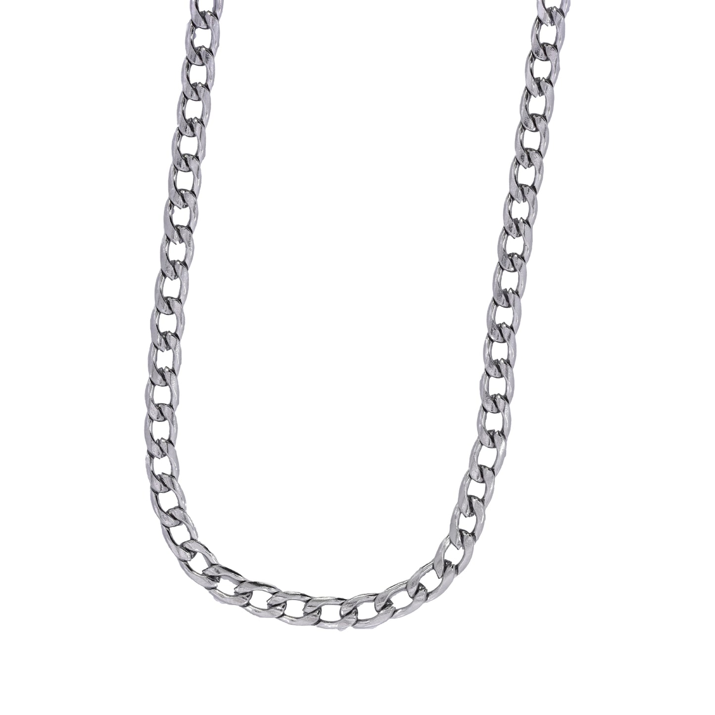 Stainless steel curb 4mm x 57cm chain - SSYN3703