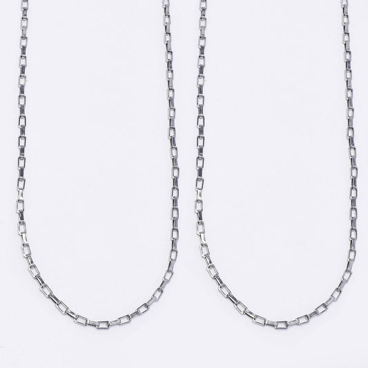 2 Pack Stainless steel 2mm x 55cm open box chain - SSYN4954