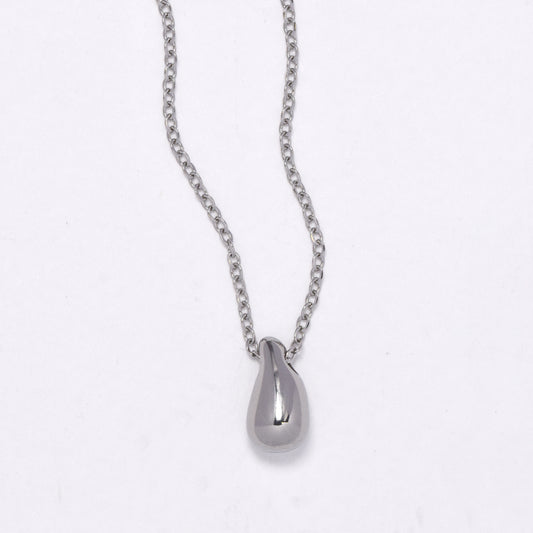 SSYN5881 - Steel teardrop necklace