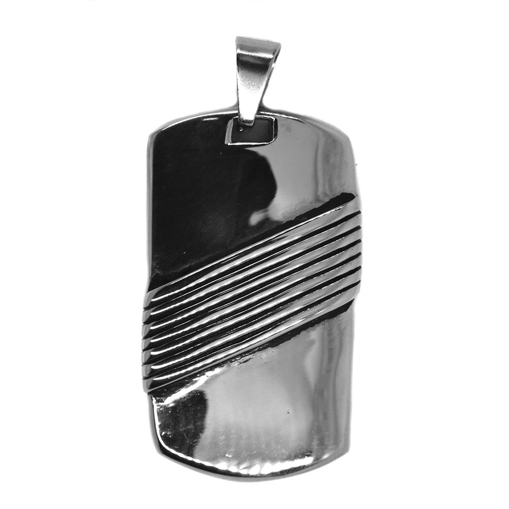 Stainless steel line ID pendant - SSYP2178