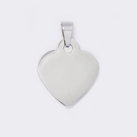 Medium heart steel pendant - SSYP5653