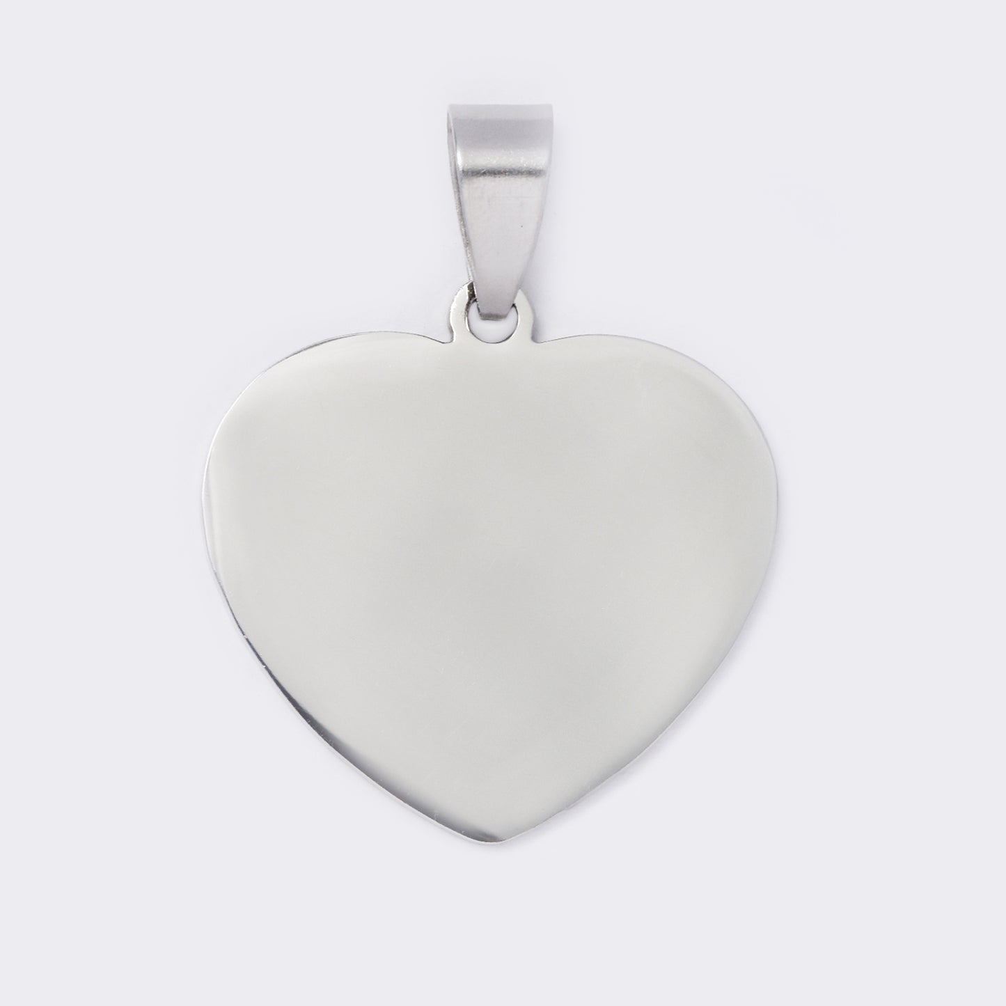 Large heart steel pendant - SSYP5654