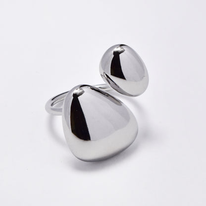 Stainless steel organic shaped ring - SSYR5539