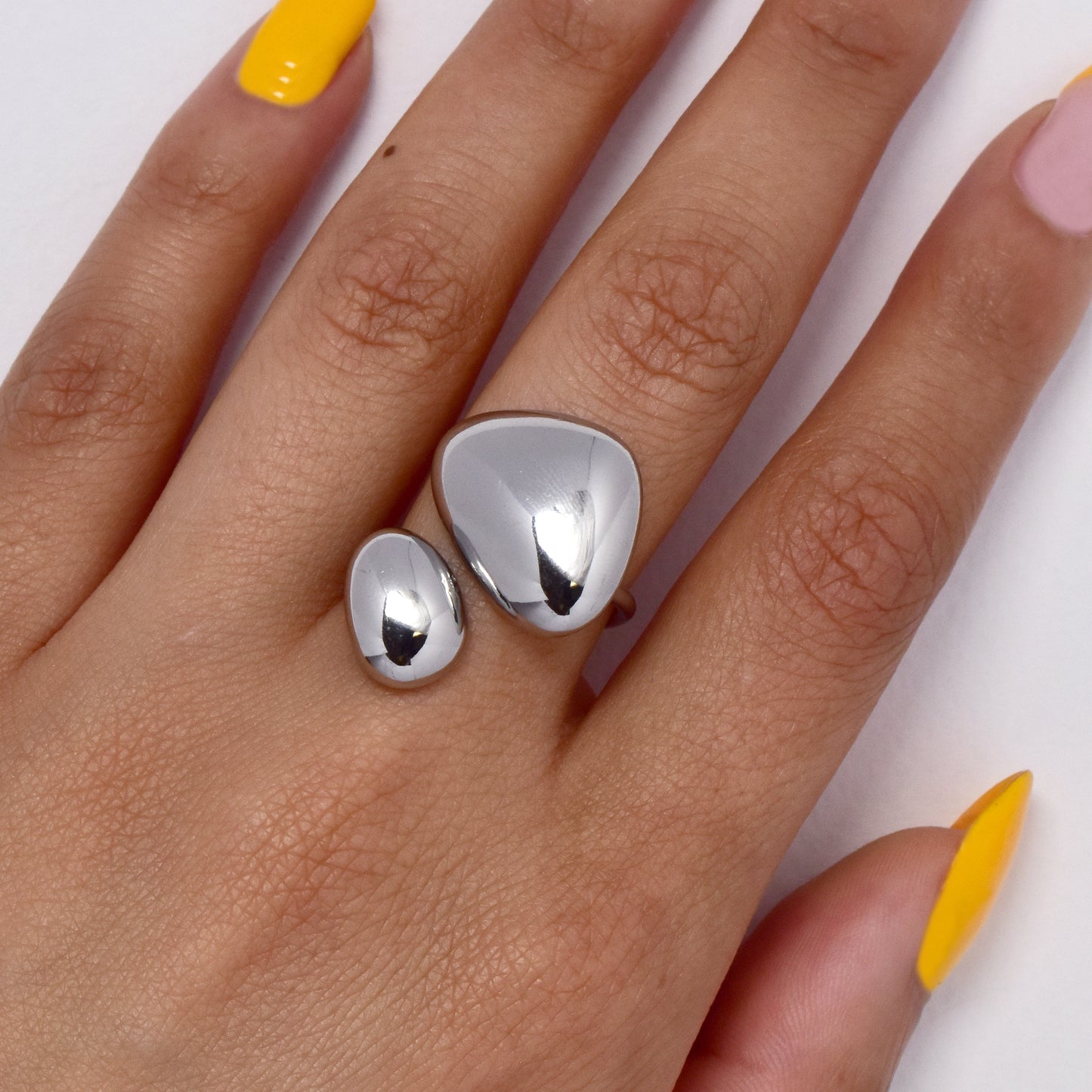 Stainless steel organic shaped ring - SSYR5539