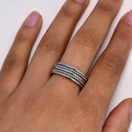 Steel rope wide band and rope ring - SSYR5645