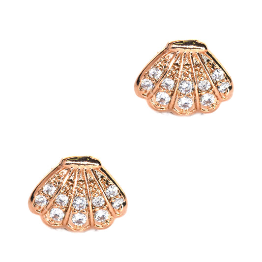 Premium cubic Zirconia shell stud