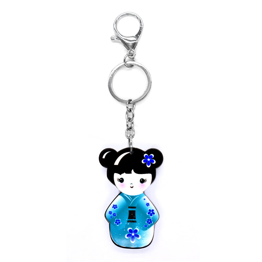 Blue girl keyring - VK3604