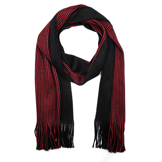 Linear scarf with tassels in the same colours. - VS830