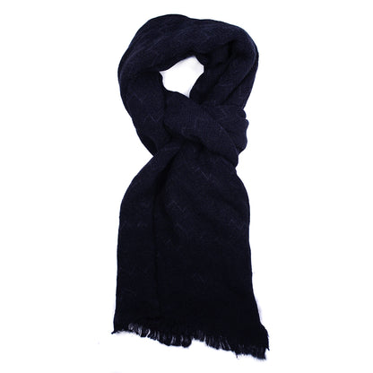 Zigzag pattern scarf with a fringe all the way around the scarf. - VS861