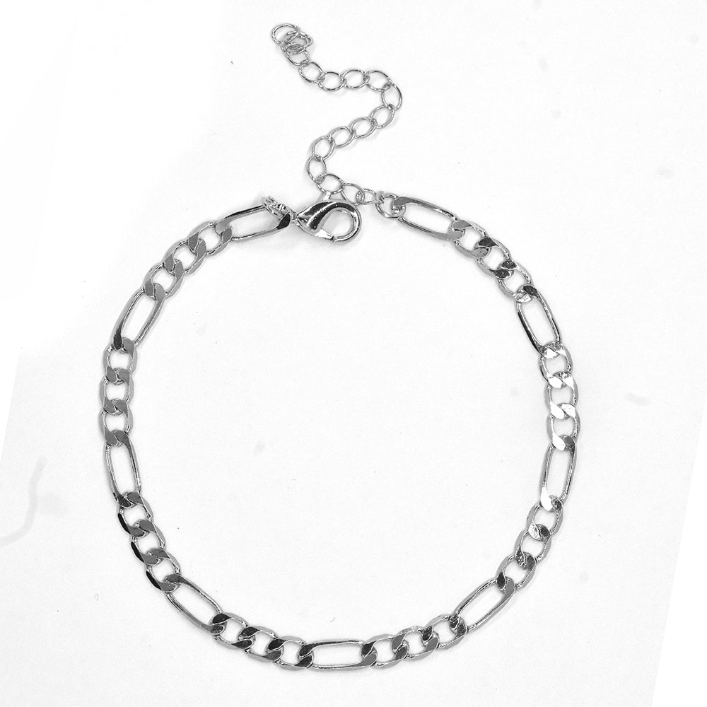 Fashion silver figaro link anklet