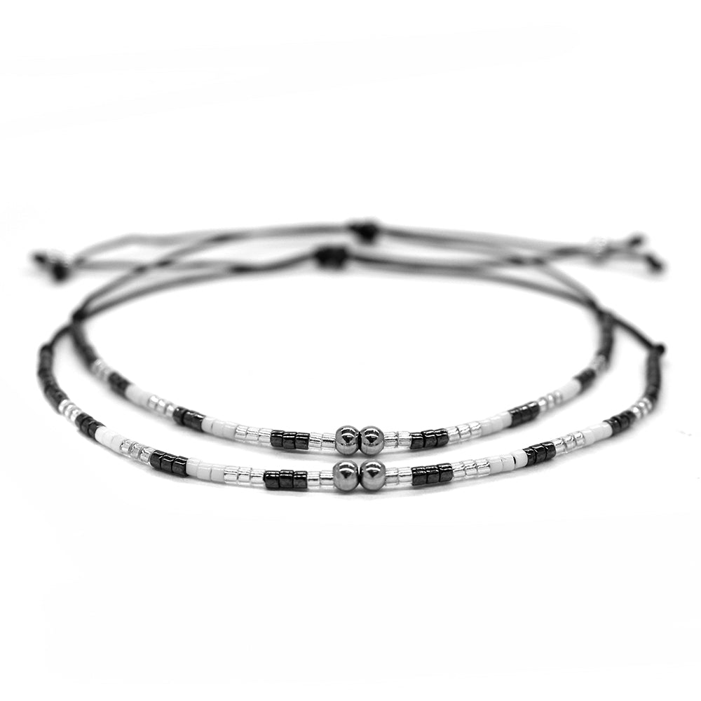 2 Pack fashion beaded cotton bracelet - YB2500