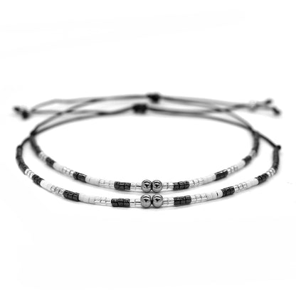 2 Pack fashion beaded cotton bracelet - YB2500