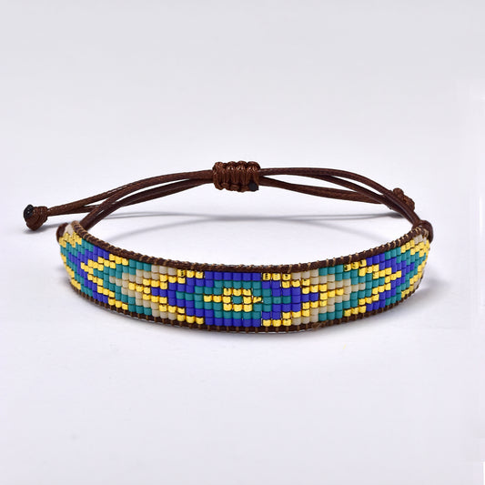 Fashion 7 row beaded adjustible thread bracelet - YB5334