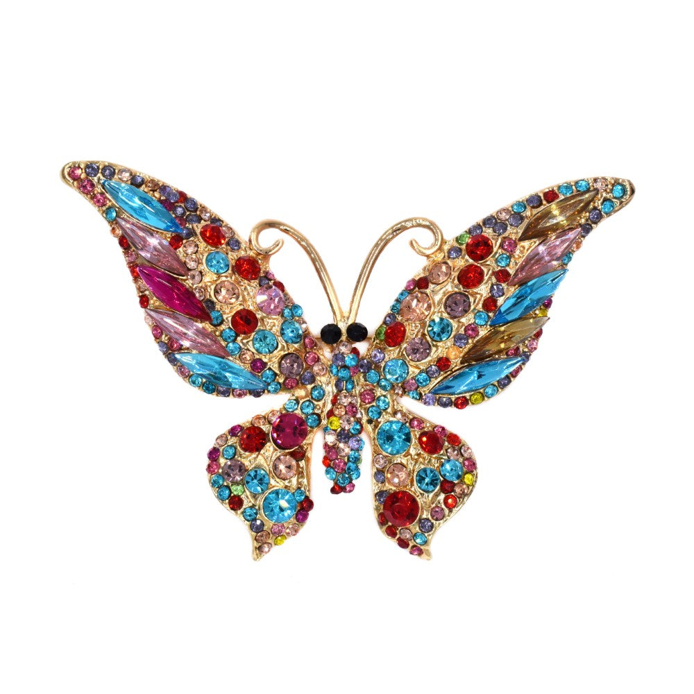 Fashion statement crystal butterfly brooch - YBR4550