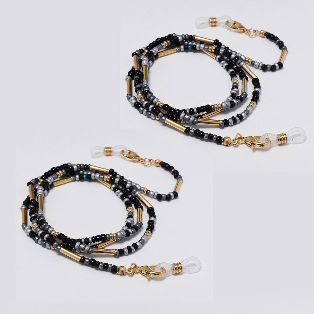 2 Pack Beaded 72cm sunglasses chain - YC4789