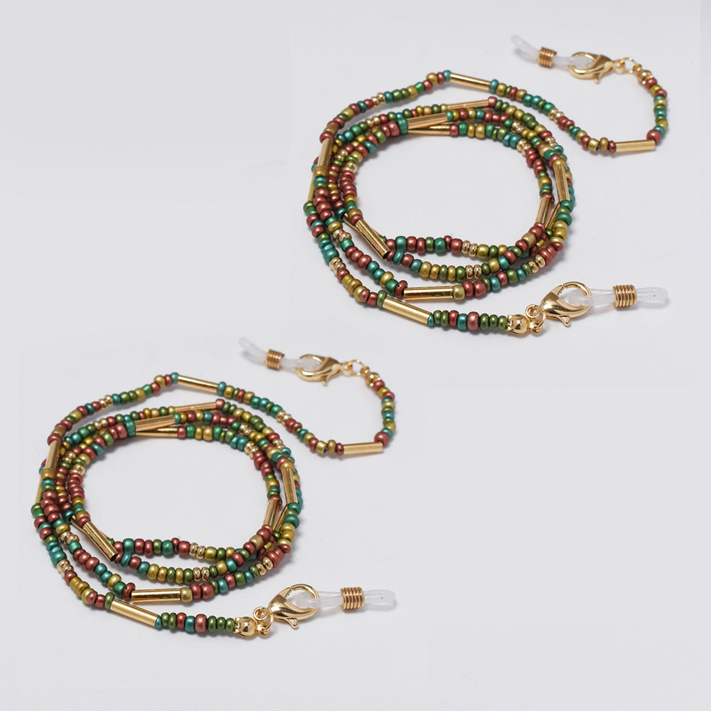 2 Pack Beaded 72cm sunglasses chain - YC4789