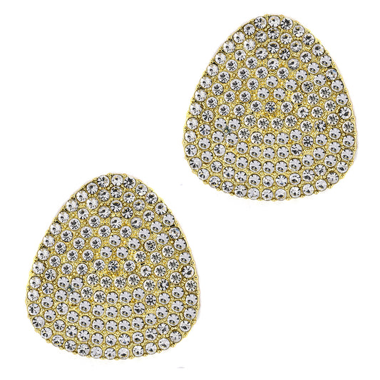 Pave crystal statement fashion earring - YE3403