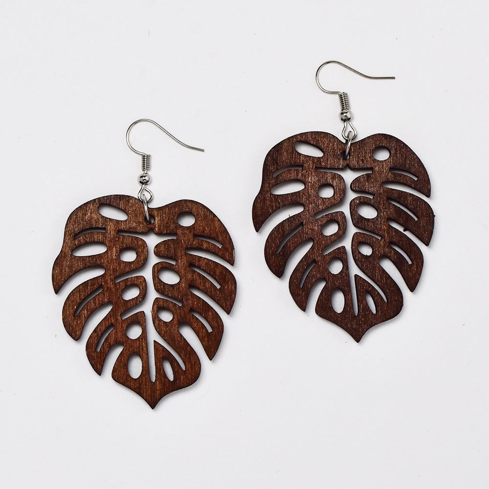 Wood delicious monster fashion earring - YE4899