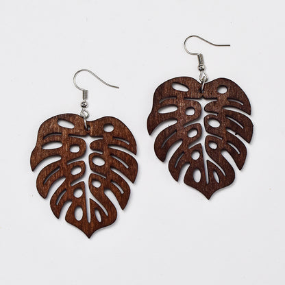 Wood delicious monster fashion earring - YE4899