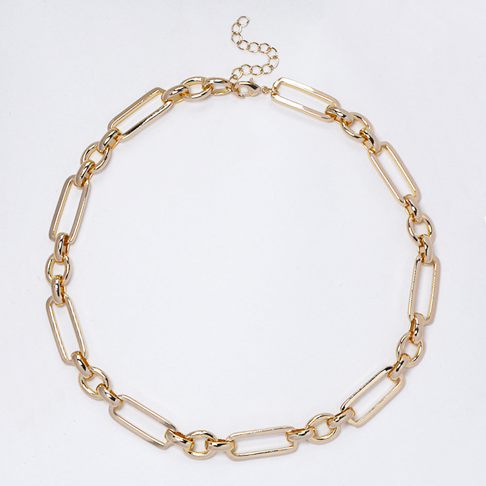 Fashion Rectangle and circle link chain - YN4348