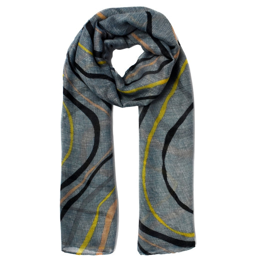 Curvy line pattern scarf - YS3123