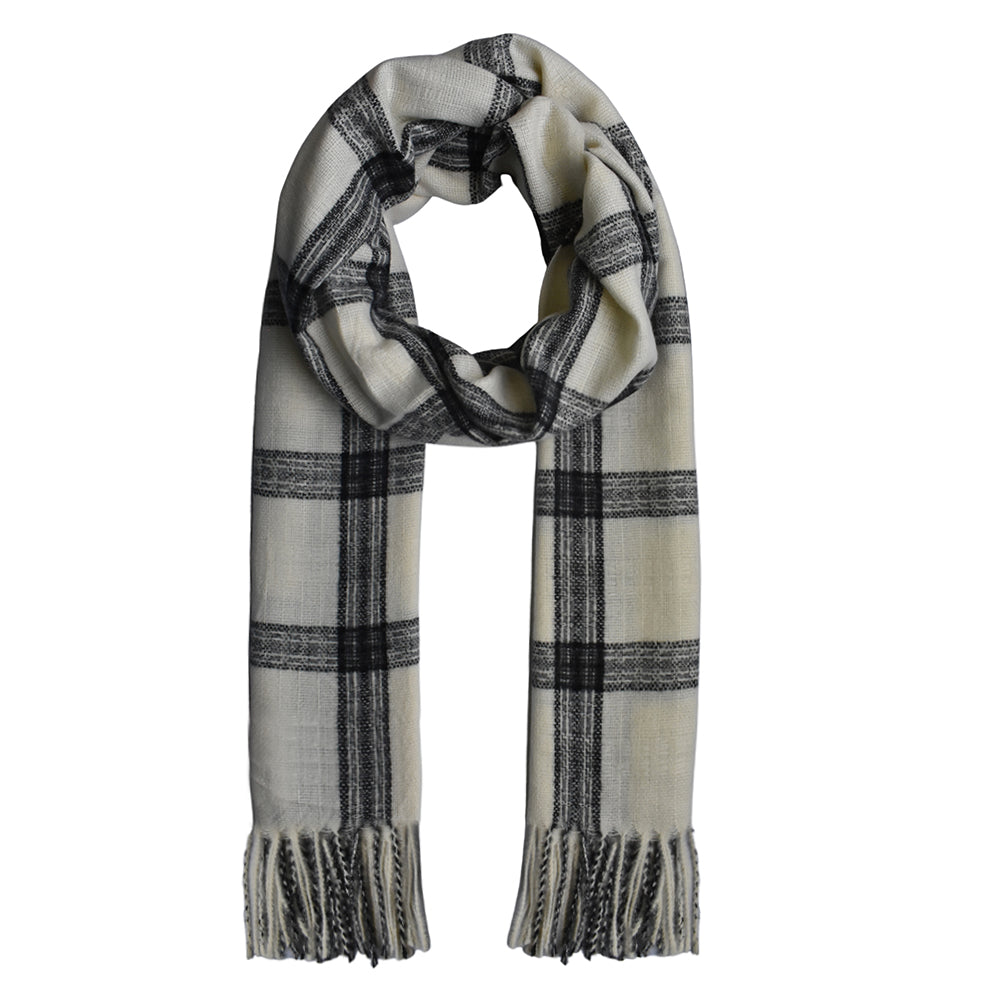 Checkered print scarf - YS3128