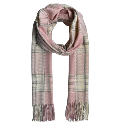 Chevron check print scarf - YS3129